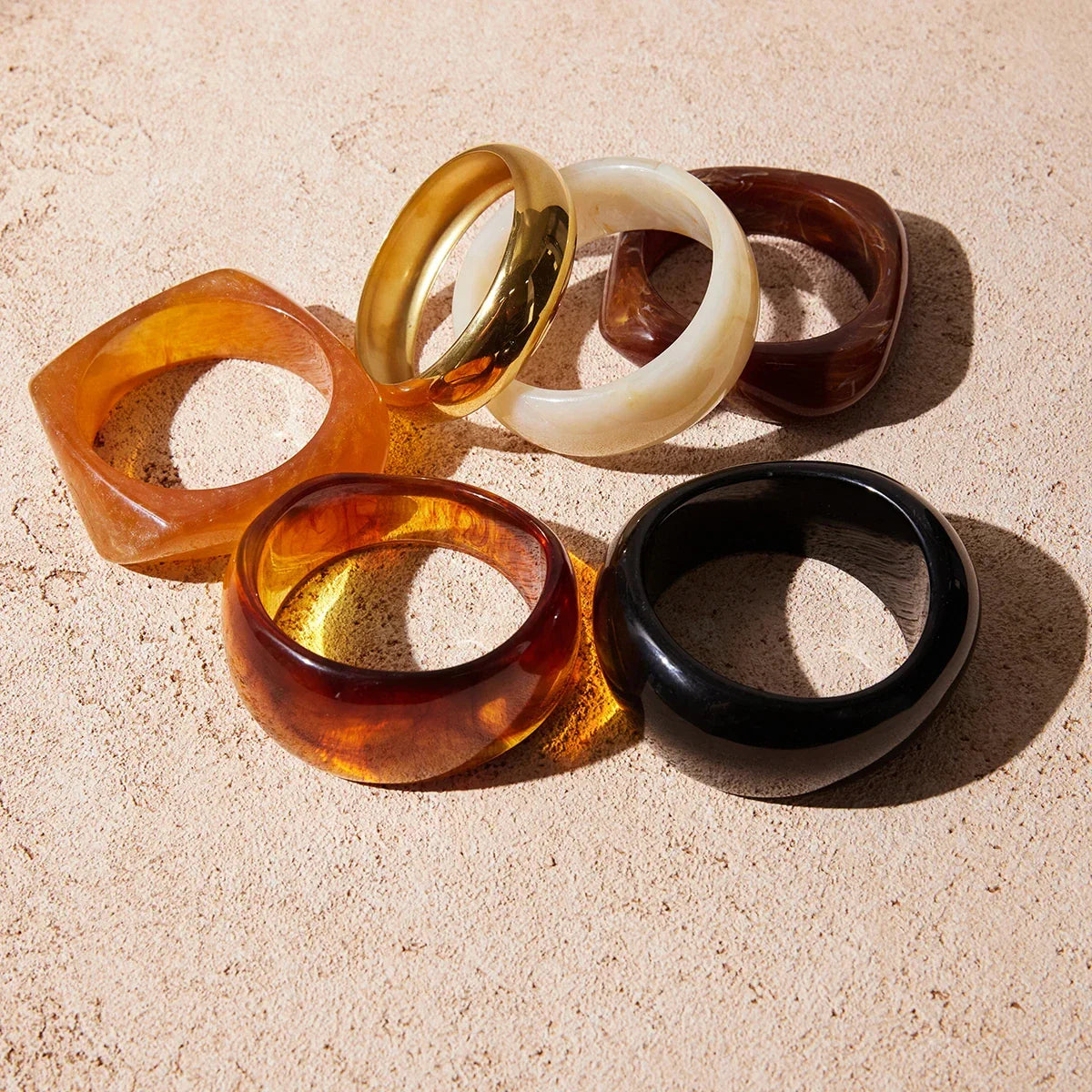 Acrylic white bangle