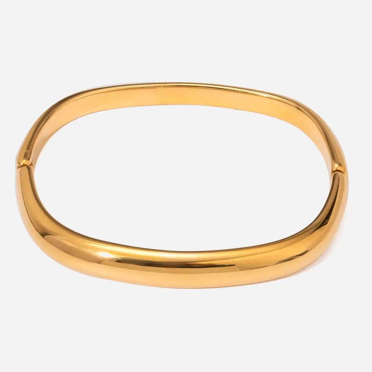 Bold gold statement bracelet