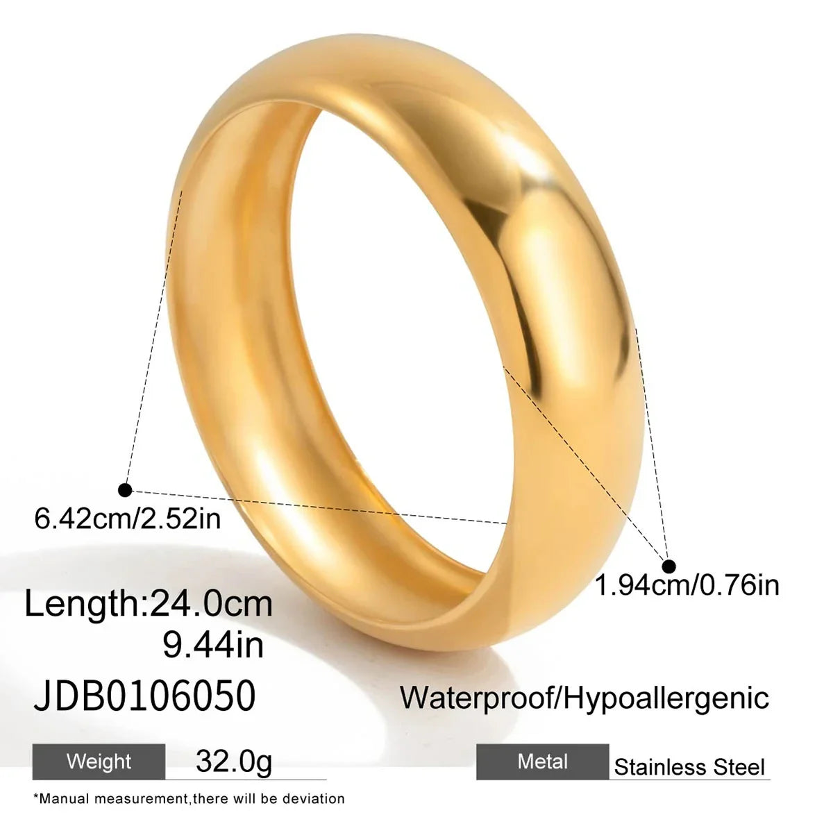 Chunky rounded bangles