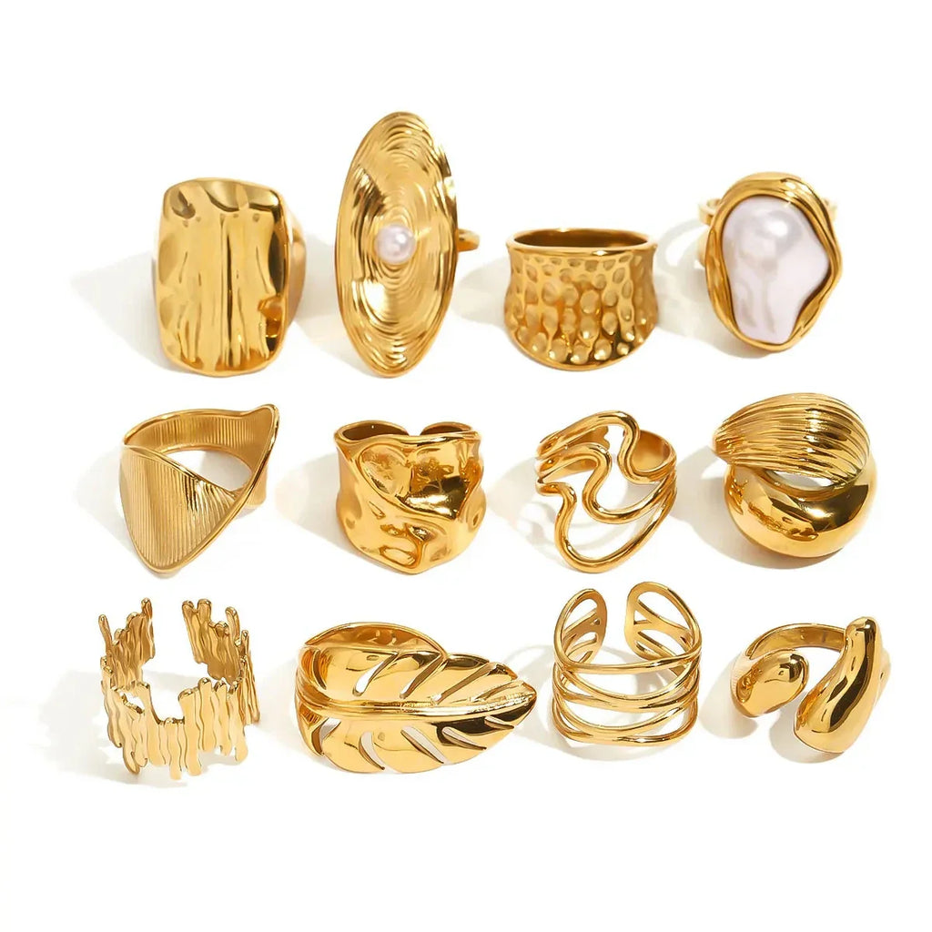Chunky stoned ring