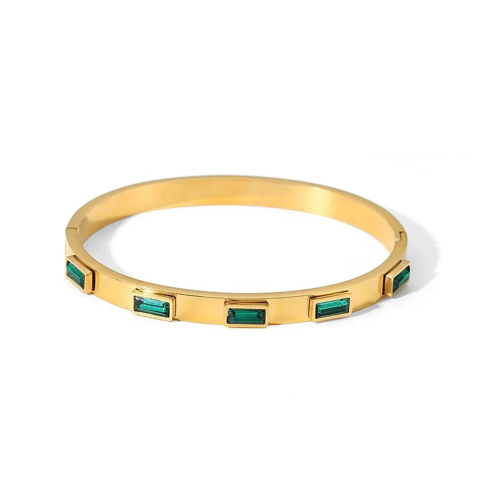 Classy green bracelet