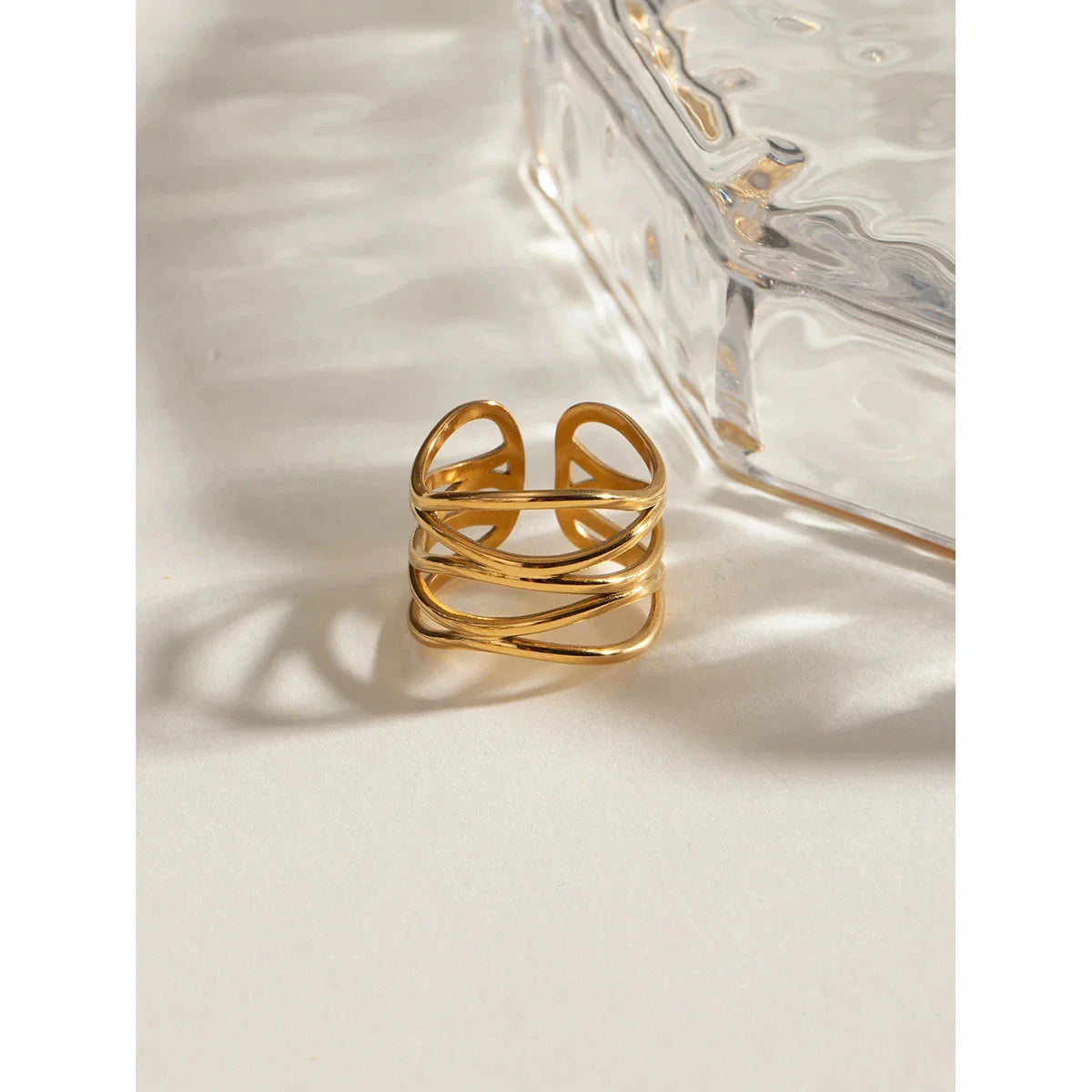 Holed lined ring