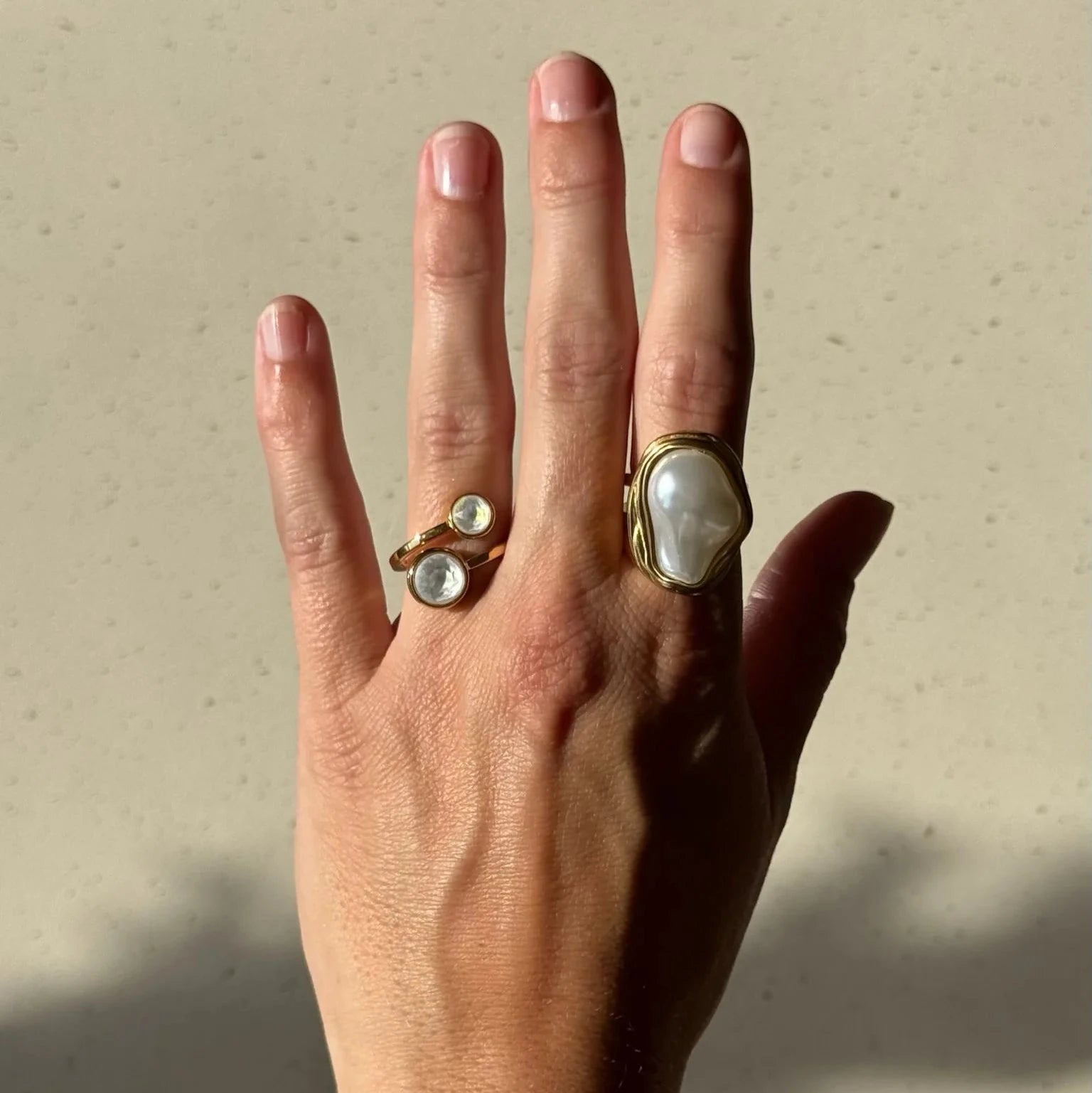 Chunky stoned ring